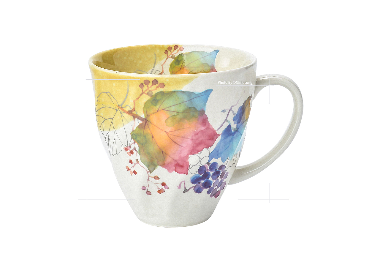 日本和蓝马克杯