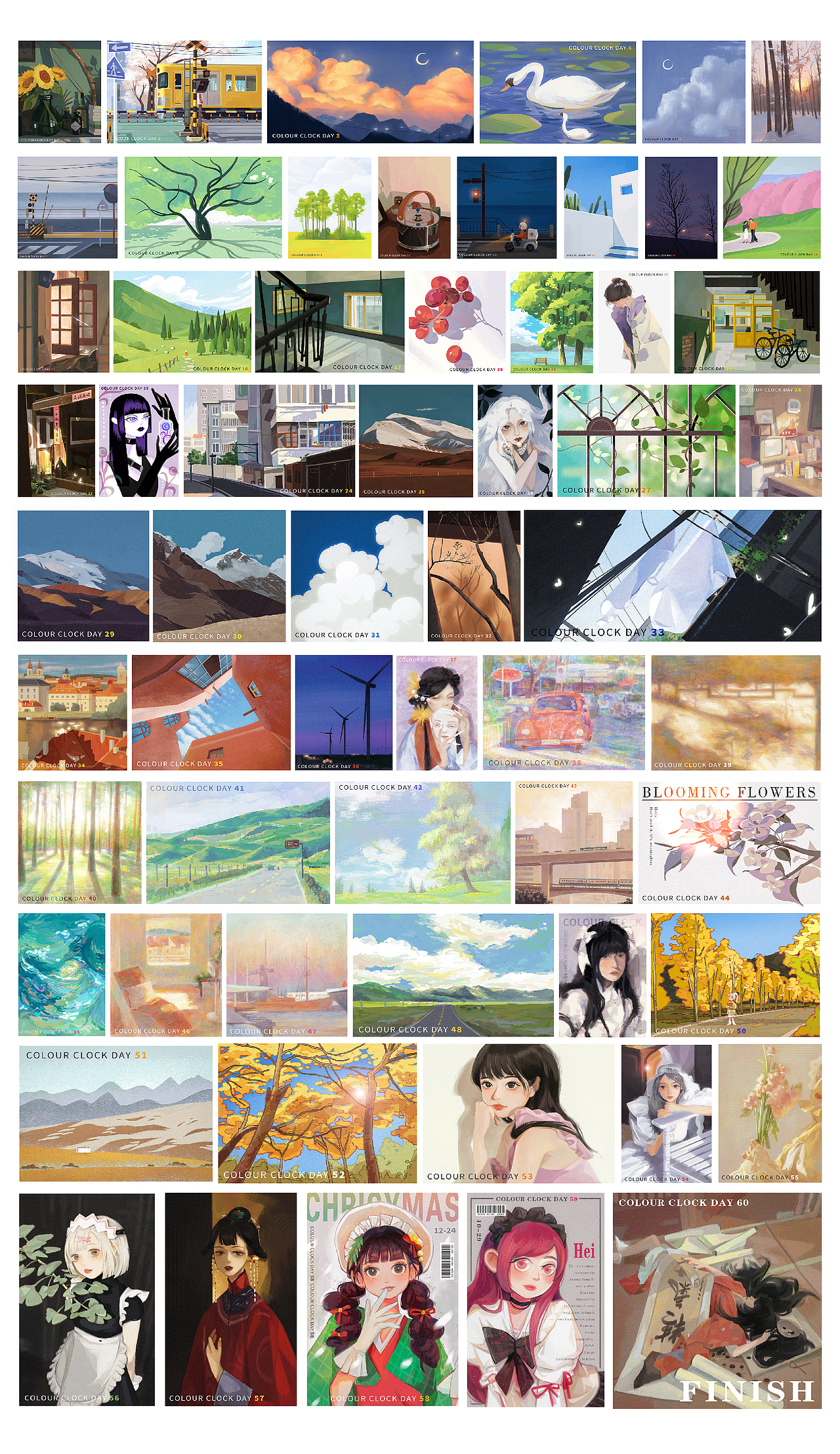 色彩/日绘速涂练习（图ZMjc2MDU2ODYw） - 创作习作 - 站酷设计师给我超级辣原创素材 - 站酷ZCOOL