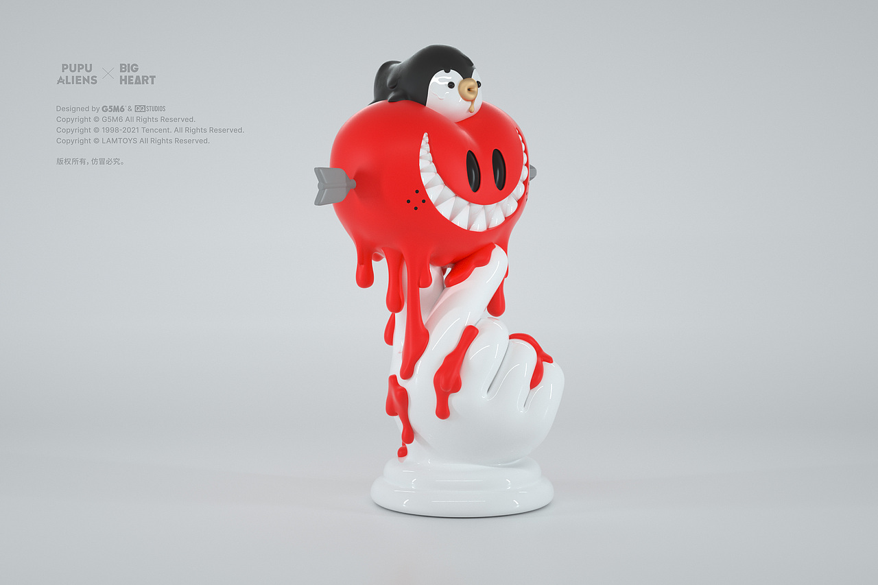 G5M6 | 腾讯PUPU Aliens x BIG HEART联名限量款曝光