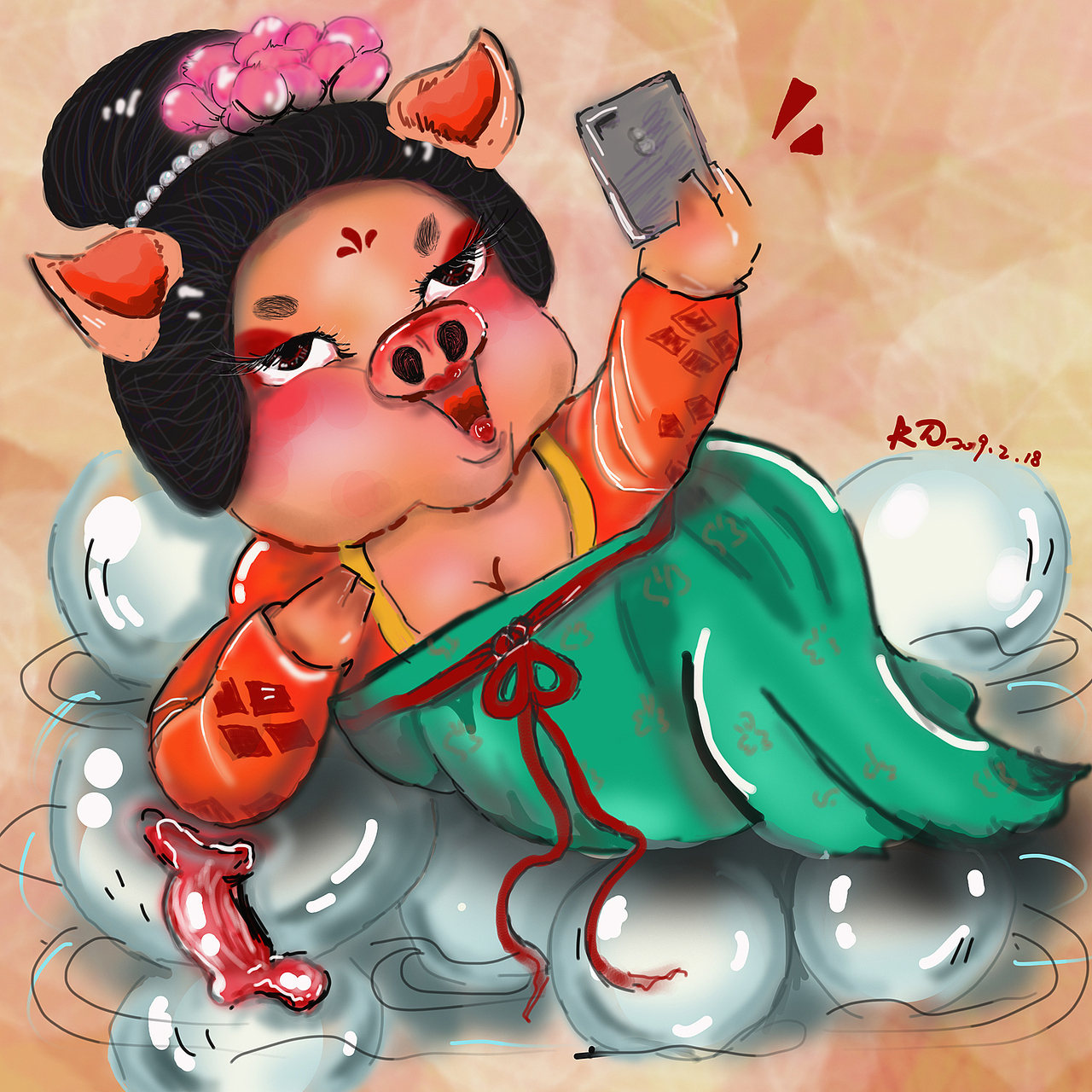 元宵佳节（图ZMTQ1MjQ2MzU2） - 商业插画 - 站酷设计师正咚咚原创素材 - 站酷ZCOOL