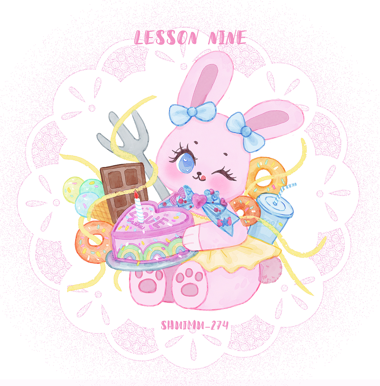 【插画】水彩兔子