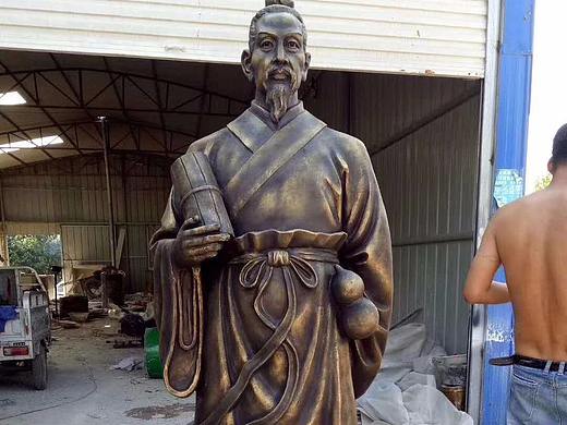 古代名医玻璃钢雕塑定制（图）