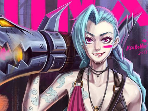 插畫(huà)練習(xí) - JINX（個(gè)人主頁(yè)-ZMzU5MTk2OTI=） - 創(chuàng)作習(xí)作 - 站酷設(shè)計(jì)師阿庫(kù)納瑪塔塔原創(chuàng)素材 - 站酷ZCOOL