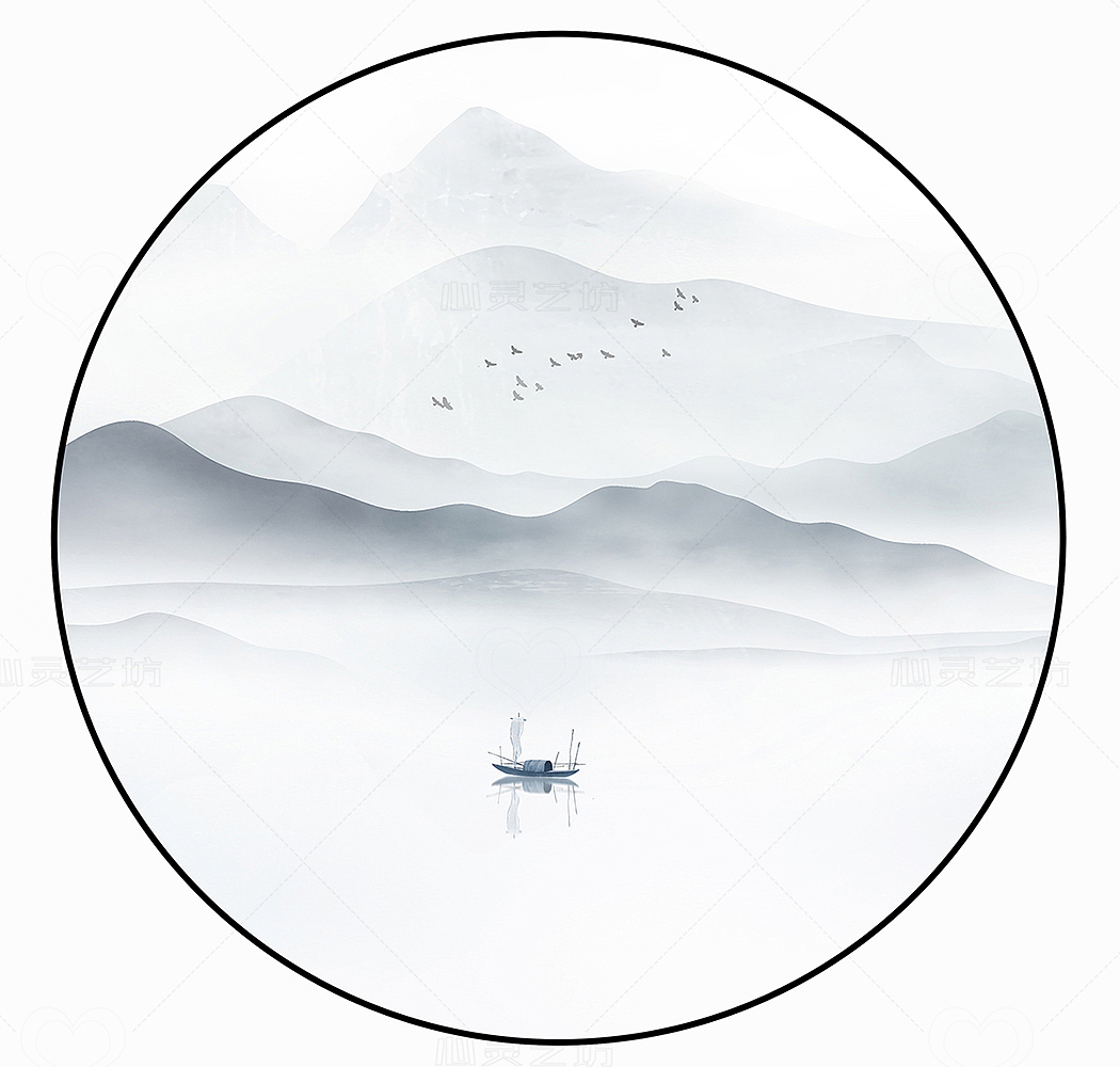 方正写意山水（图ZMjcxODgwMDcy） - 商业插画 - 站酷设计师心灵艺坊原创素材 - 站酷ZCOOL