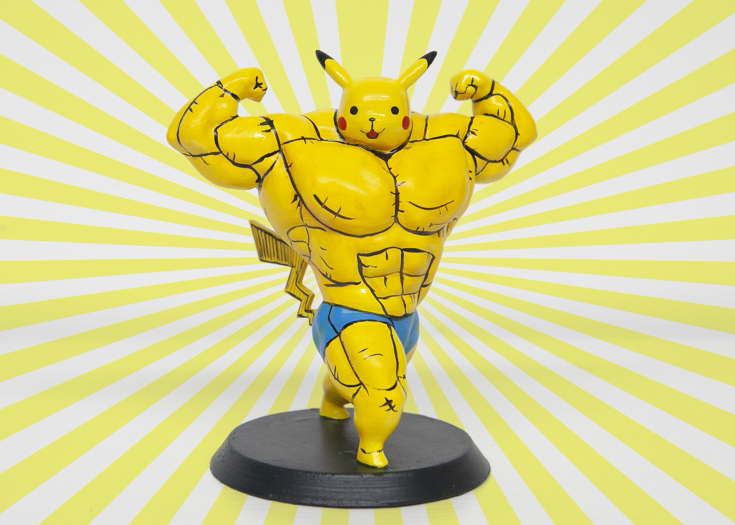 搞笑设计|肌肉版皮卡丘猛男篇