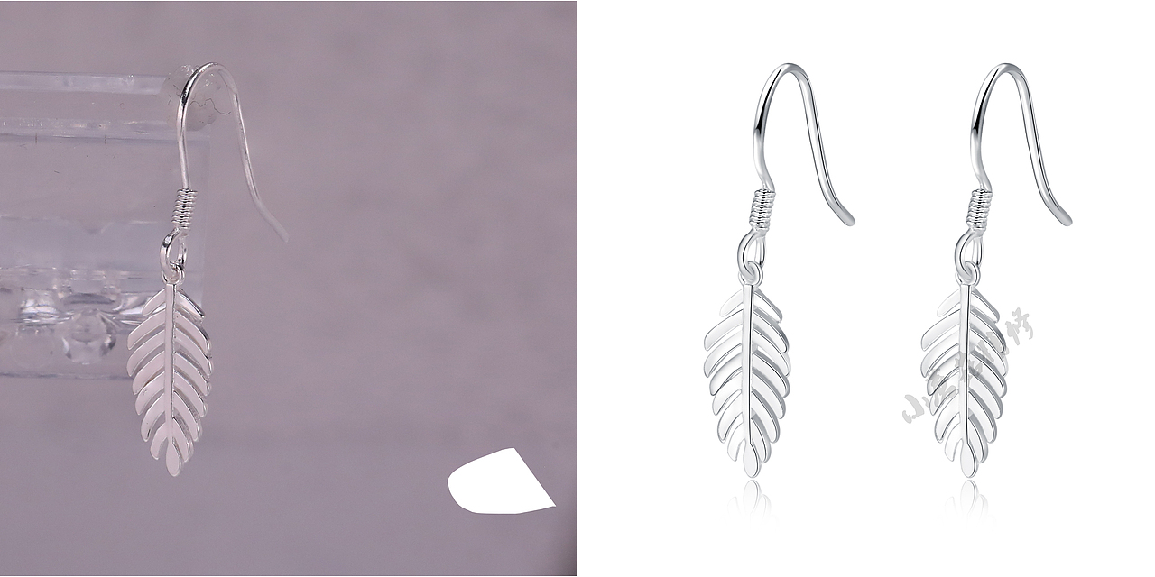 小蘑菇珠宝首饰修图白底效果图