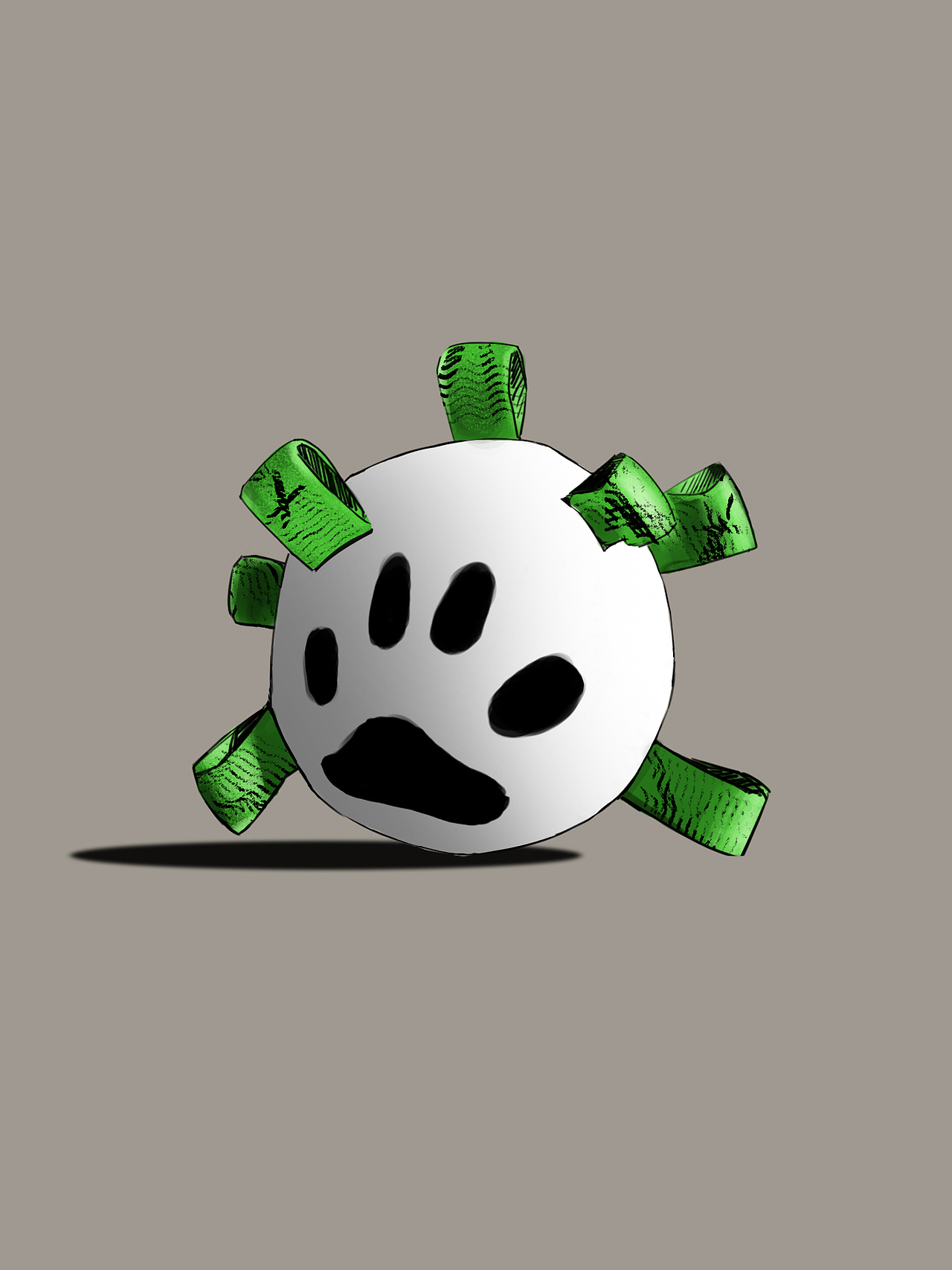 狗咬球怪（图ZMzAxODE4MzA0） - 创作习作 - 站酷设计师武子xi原创素材 - 站酷ZCOOL