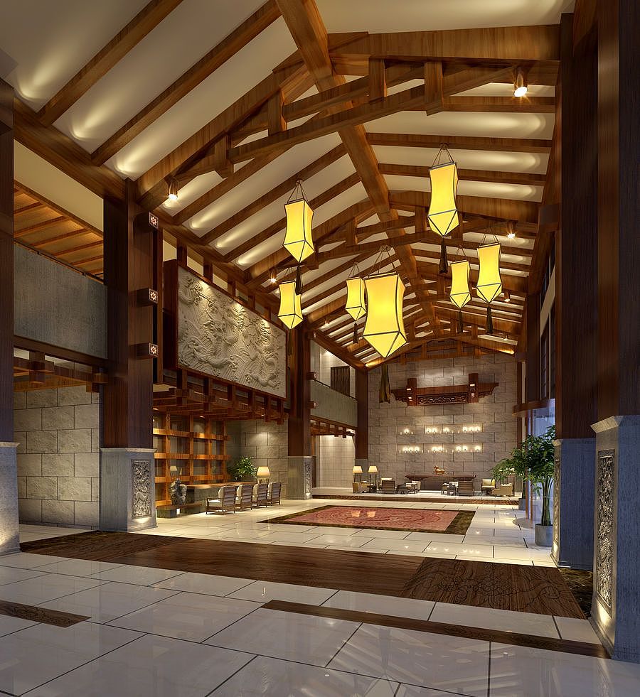 禅茶一品酒店装修设计|成都酒店设计公司（图ZOTQ5NTc4OTY=） - 家装设计 - 站酷设计师成都酒店装修l原创素材 - 站酷ZCOOL