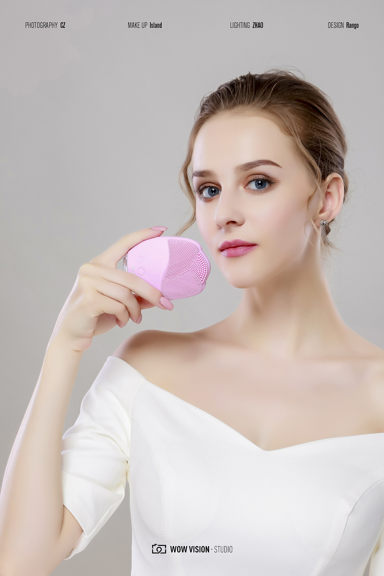 洁面仪 模特棚拍