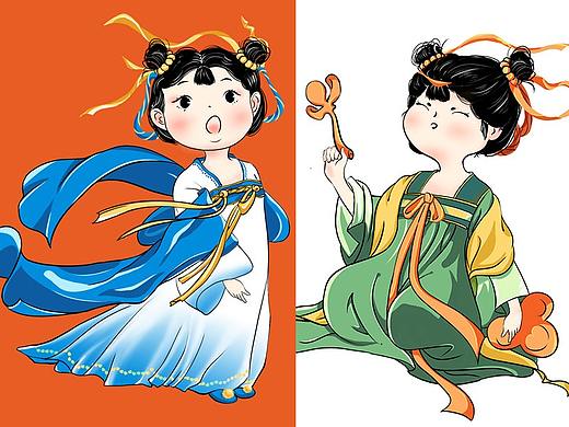 《包装形象》儿时景,梦里香,启古堂线香手绘形象