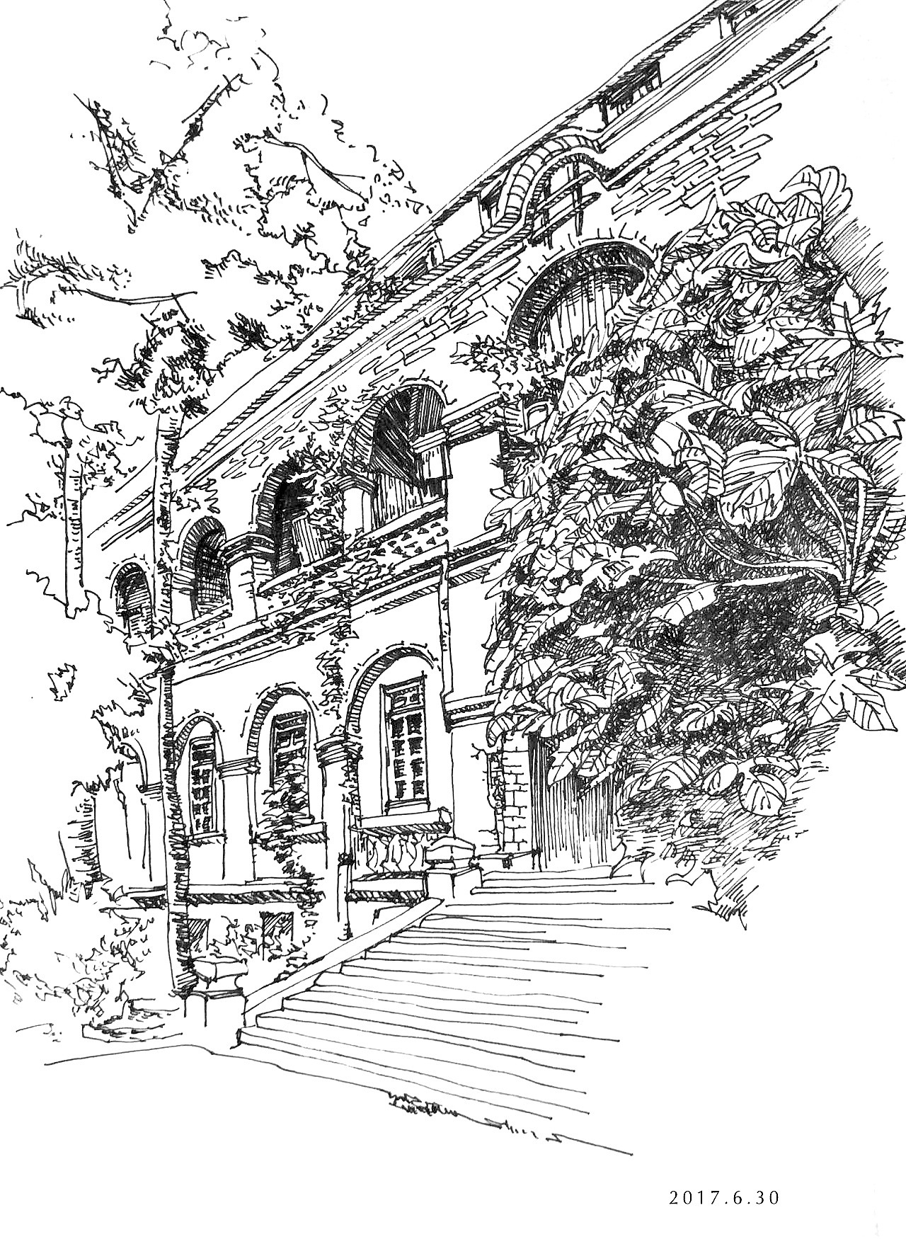 建筑临摹 速写习作