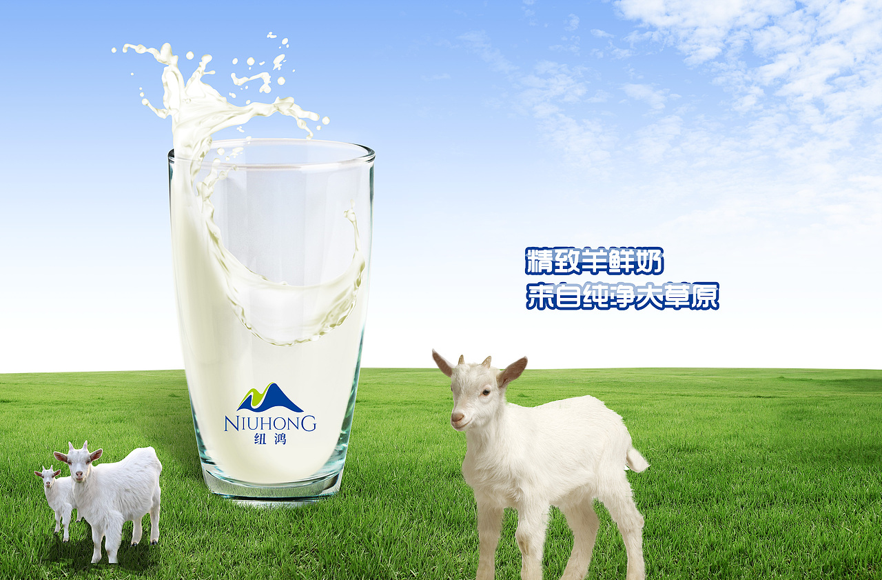 纽鸿羊奶产品（图ZODUxODI5MDQ=） - 宣传物料 - 站酷设计师小天使1号原创素材 - 站酷ZCOOL