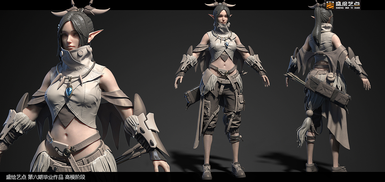 成都游戏建模培训哪家好 盛绘艺点学生作品（图ZMjUxNzM0MzIw） - 人物/生物 - 站酷设计师盛绘艺点原创素材 - 站酷ZCOOL