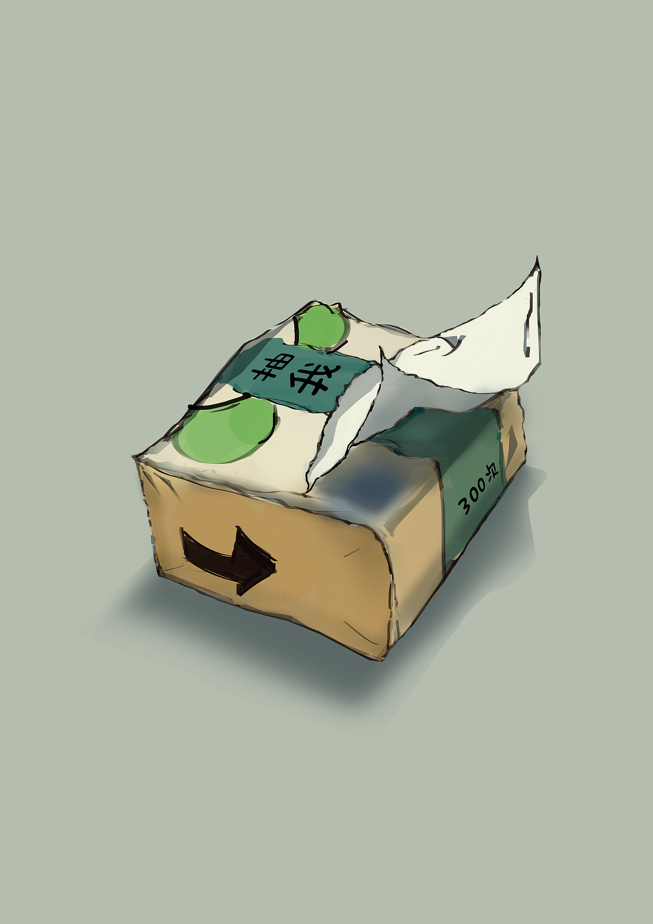 纸巾怪（图ZMzAxNDMxNzg4） - 创作习作 - 站酷设计师武子xi原创素材 - 站酷ZCOOL