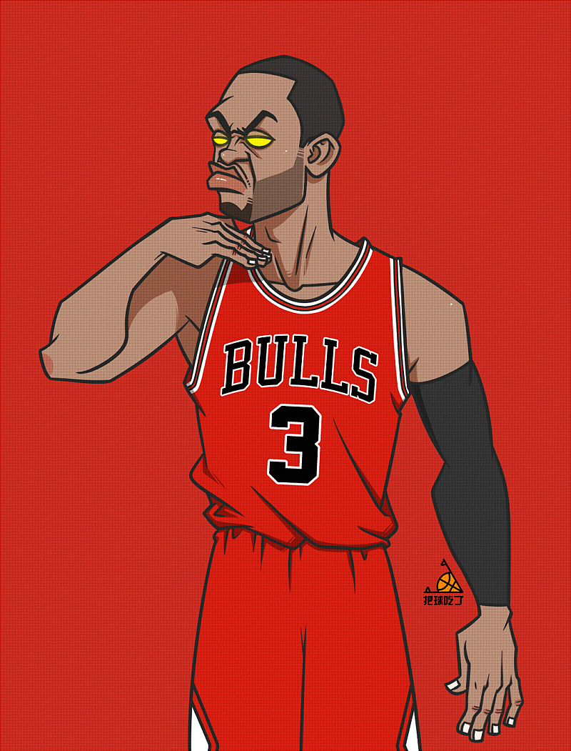 几张NBA球员漫画（图ZODYwNDY4NTI=） - 创作习作 - 站酷设计师吃球原创素材 - 站酷ZCOOL