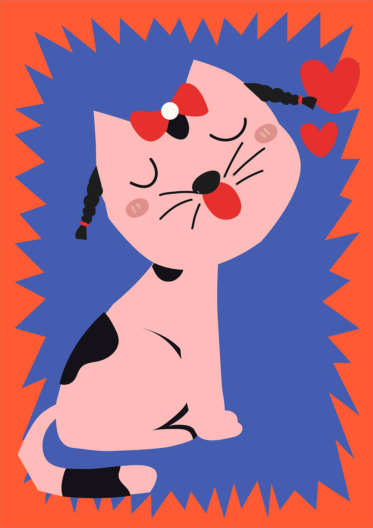 猫咪插画大合集（图ZMzM1NTQ3MTky） - 图案 - 站酷设计师瀰縌原创素材 - 站酷ZCOOL