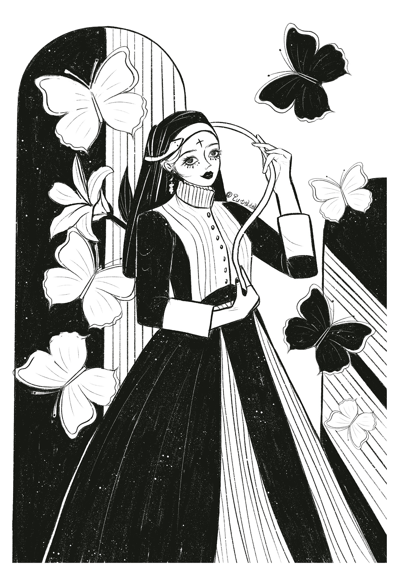 黑白童话系列|插画|创作习作|搁浅geqian - 原创作品 - 站酷 (zcool)