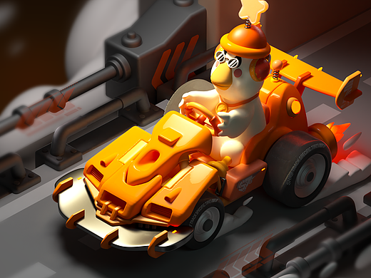 鸭子跑车（个人主页-ZNzAyODk0OTI=） - 动画/影视 - 站酷设计师一激动就放屁原创素材 - 站酷ZCOOL