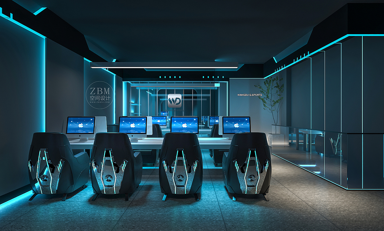 国内外网咖电竞馆设计第一品牌zbm空间设计网吧领地