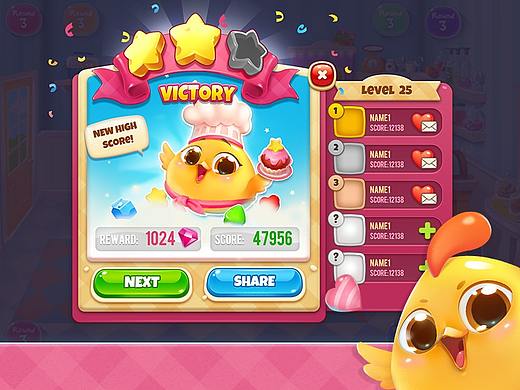 GUI小练习_胜利失败面板（个人主页-ZNTcxNTczNDA=） - 游戏UI - 站酷设计师PockyMini原创素材 - 站酷ZCOOL