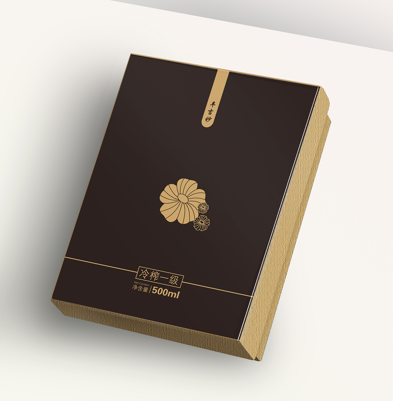 丰吉妙亚麻籽油包装盒设计