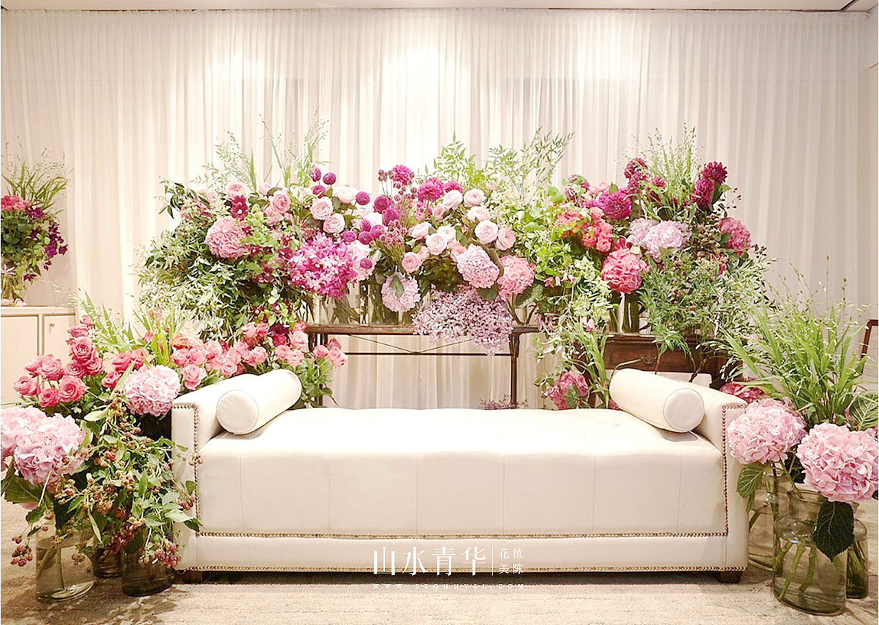 美陈软装中的商业花艺设计为品牌助力打卡的人太多了