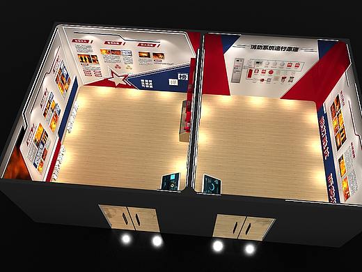 安全消防科普展馆展厅 3D效果图