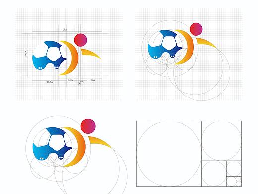 青岛白沙湾足球基地logo及VI设计