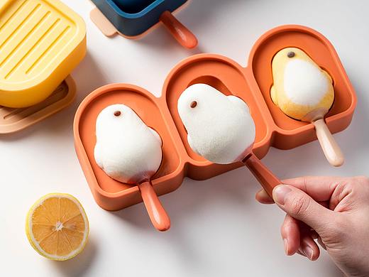 电商产品拍摄 儿童食品级硅胶冰格雪糕冰棍冰棒模具