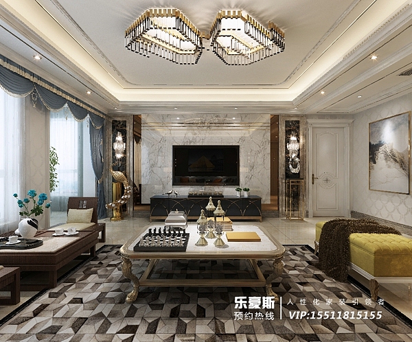 小曼推荐-天山九峯221㎡五居室现代简约装修设计作品