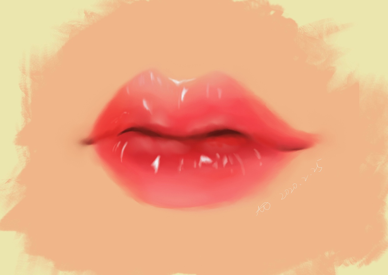 嘴唇|插画|商业插画|雷雷mia - 临摹作品 - 站酷 (zcool)