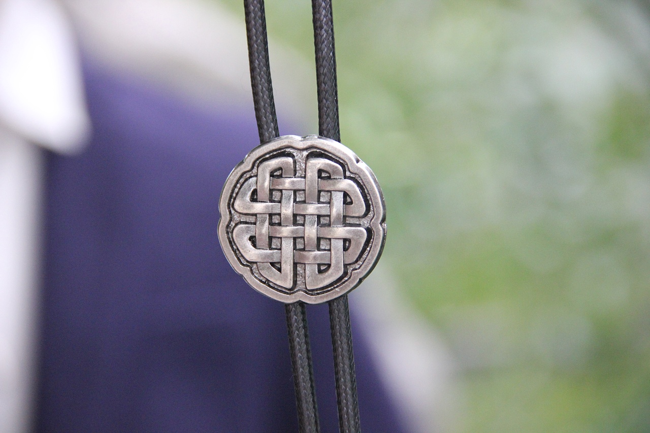 金属中国结波洛领带 衬衣bolo 绳领带