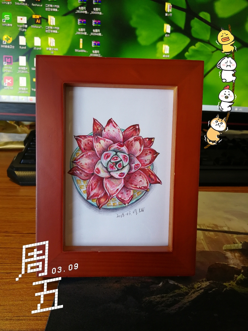 小多肉（圖ZMTA3ODc4Mjky） - 繪畫 - 站酷設(shè)計(jì)師每日一畫原創(chuàng)素材 - 站酷ZCOOL