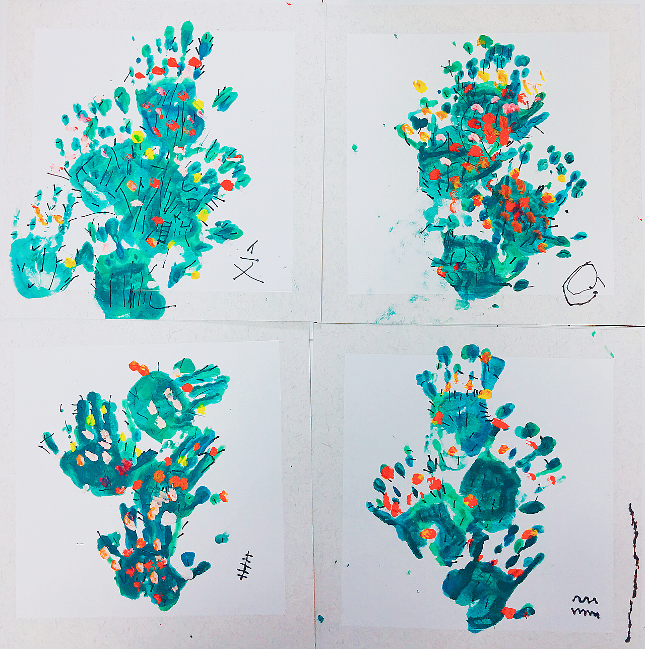 马克笔-创意儿童画-线描装饰画《仙人掌》图文教程- 虎课网