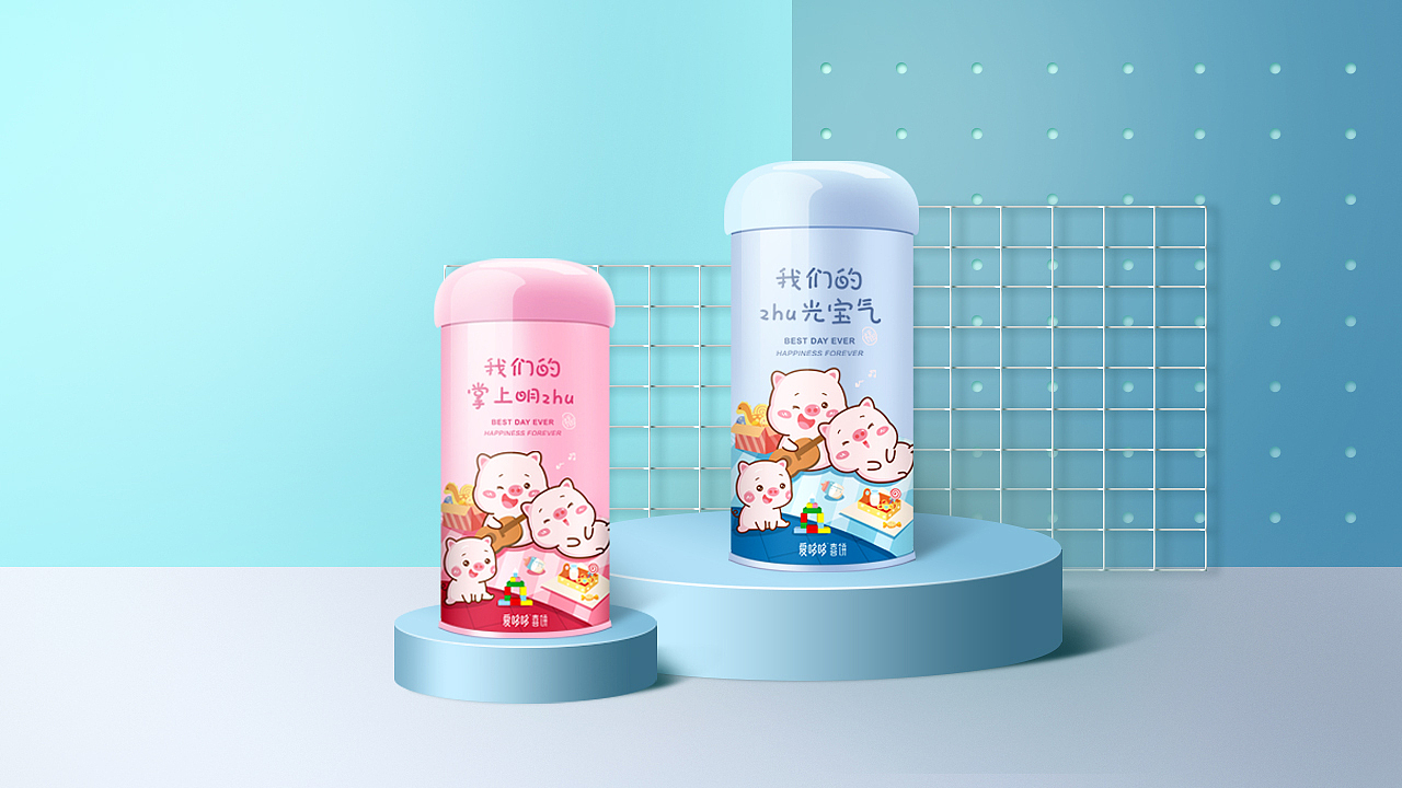 爱哆哆诞生礼包装设计平面设计喜礼猪宝宝伴手礼铁罐（图ZMTYwNzU5Mjgw） - 包装 - 站酷设计师上海橘猫包装设计原创素材 - 站酷ZCOOL