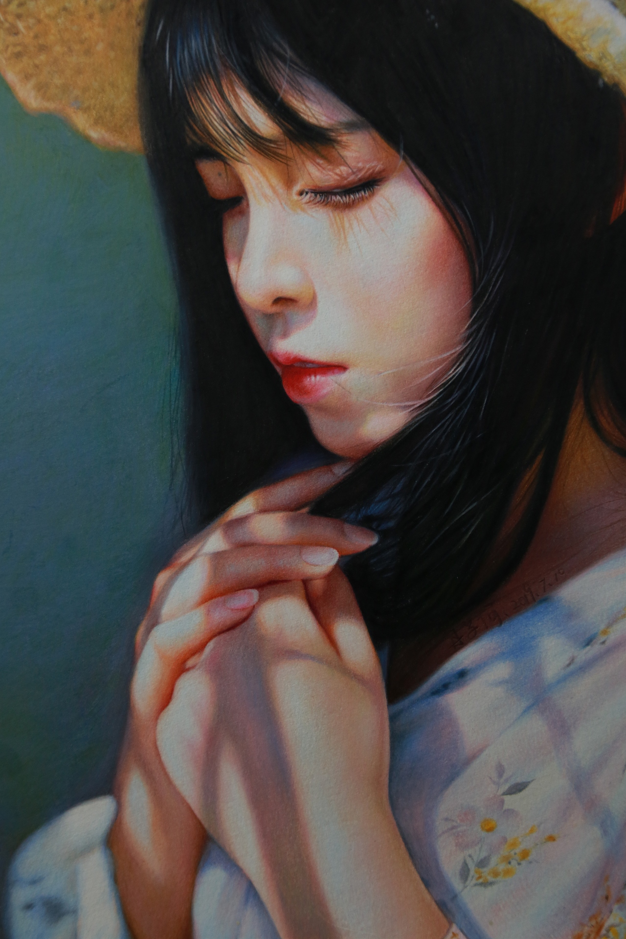 彩铅人物-《暖阳》（内附全程视频）（图ZMTY2NjA2MDQ4） - 绘画 - 站酷设计师丹子何原创素材 - 站酷ZCOOL