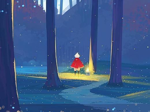 Sky光·遇官方同人插画（绘画过程）