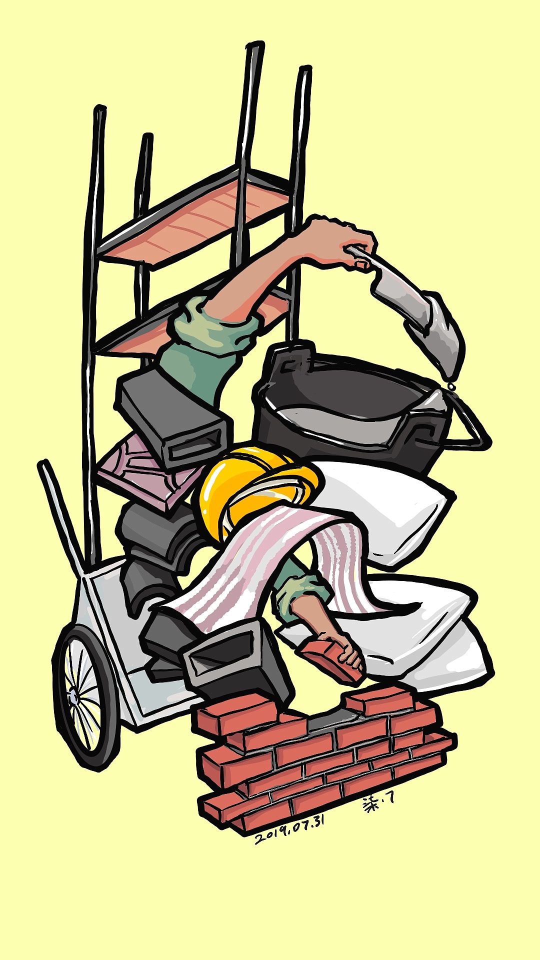 Jobs系列插画第一季合集（图ZMTY5OTg4MDA4） - 新锐潮流插画 - 站酷设计师柒点7原创素材 - 站酷ZCOOL