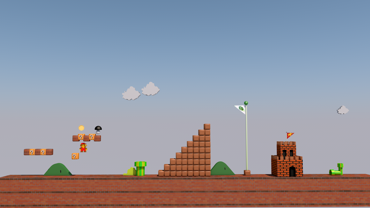 超级玛丽|三维|场景|张凯雷 - 原创作品 - 站酷 (zcool)