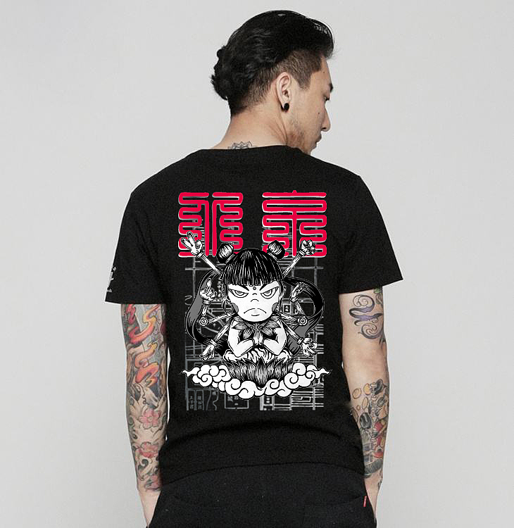 原创 八臂哪吒插画（图ZNzMyMTA4NzY=） - 新锐潮流插画 - 站酷设计师以津真天原创素材 - 站酷ZCOOL