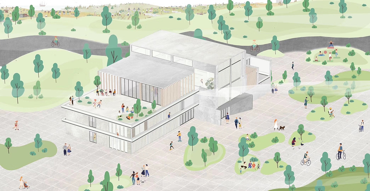 建筑空间插画（图ZMjE2MzY1OTE2） - 创作习作 - 站酷设计师卓卓猪原创素材 - 站酷ZCOOL