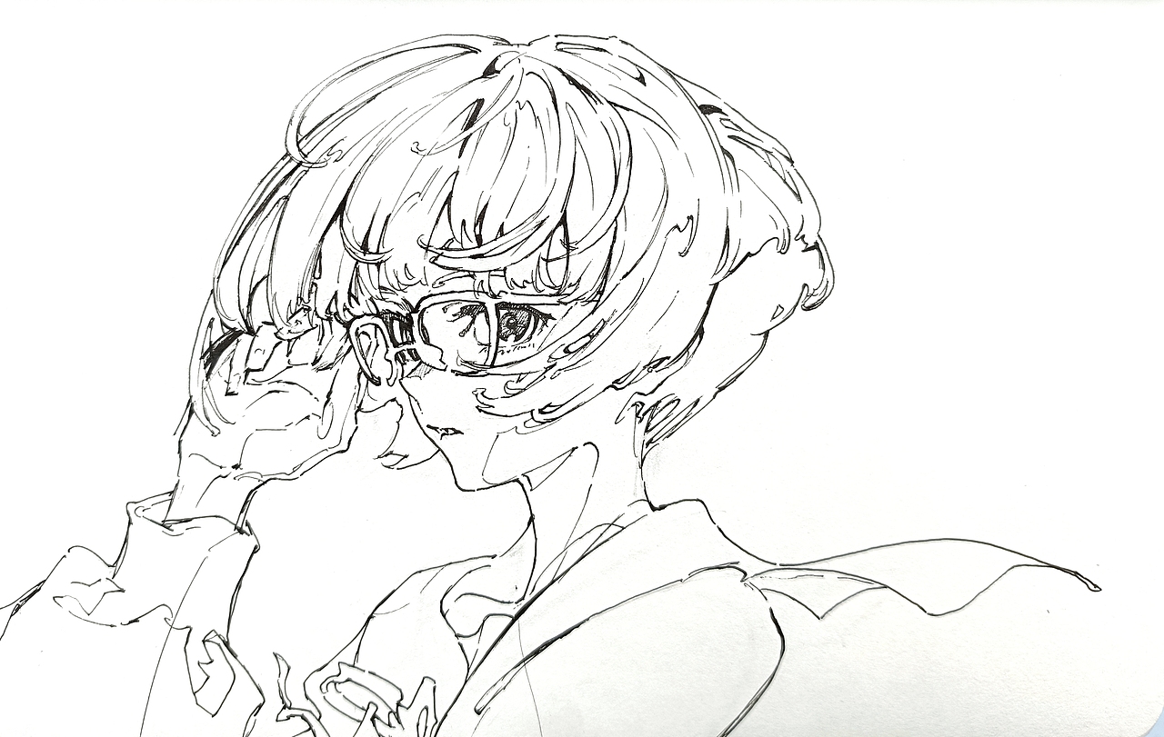 临摹米山舞动图系列(一)