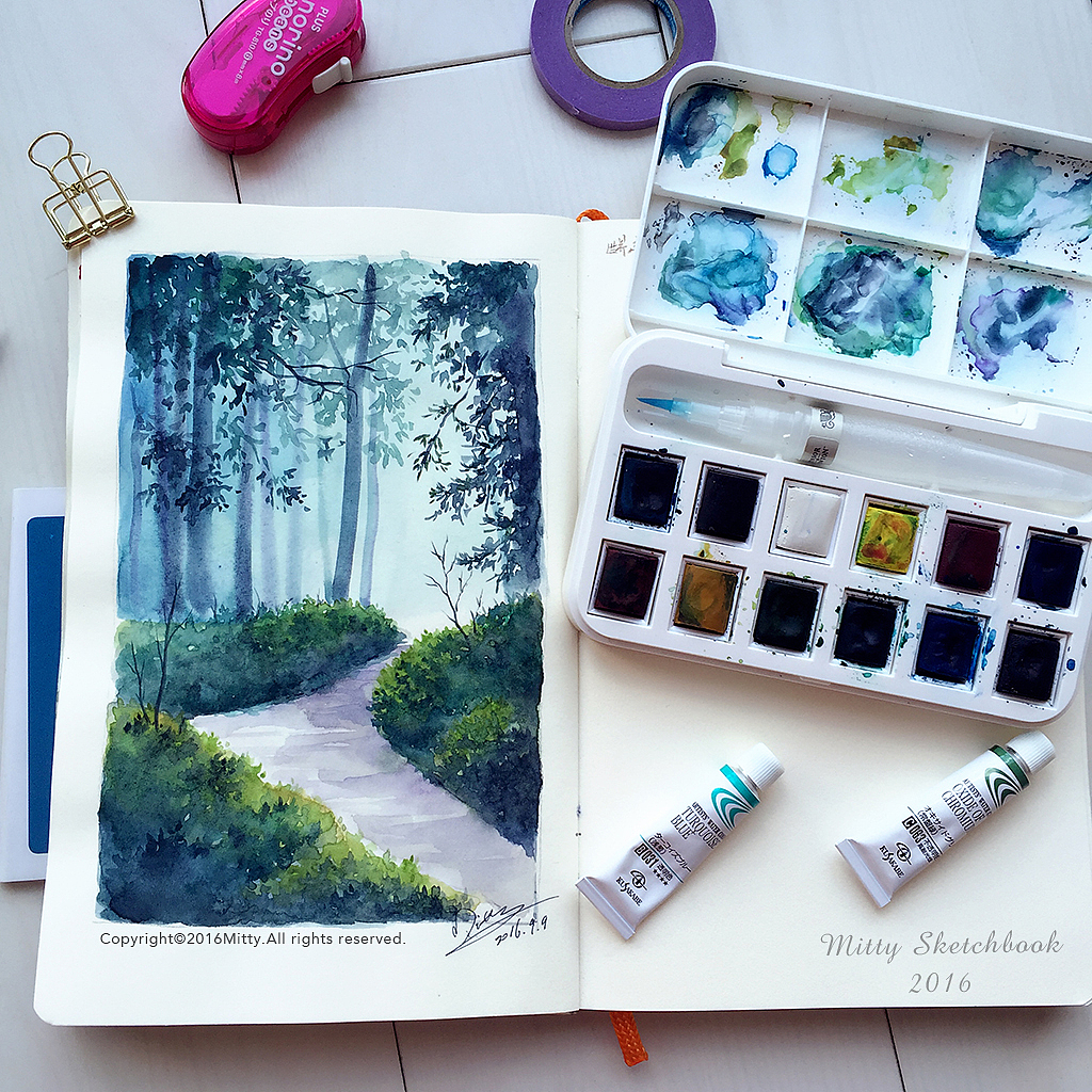 【米蒂速写本子】想来一场说走就走的旅行（图ZNTg0MjU3NzI=） - 商业插画 - 站酷设计师Mitty_米蒂原创素材 - 站酷ZCOOL