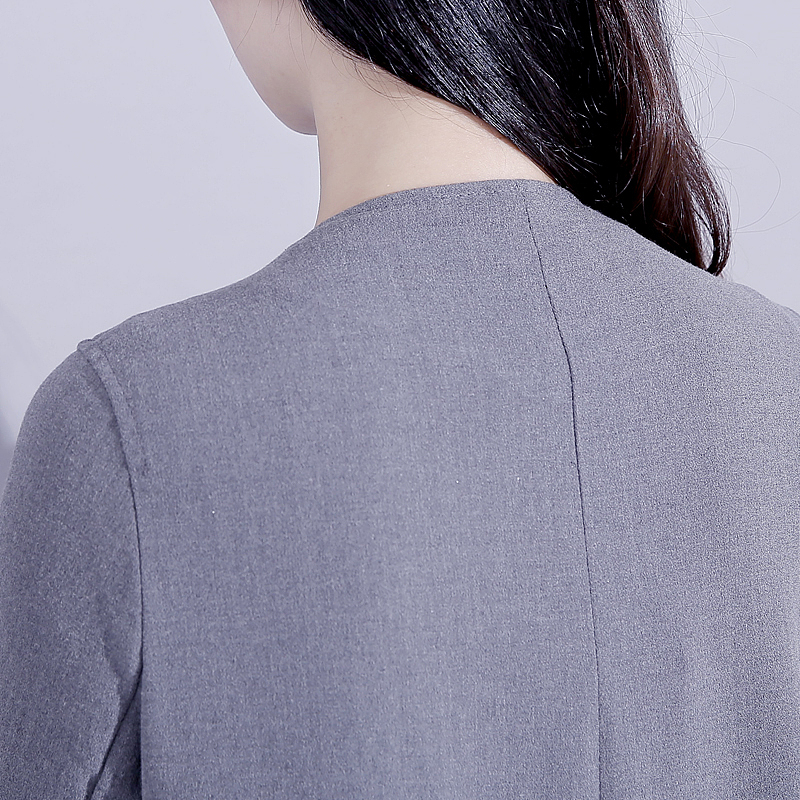 欧美秋冬新款自带气场风衣长款外套