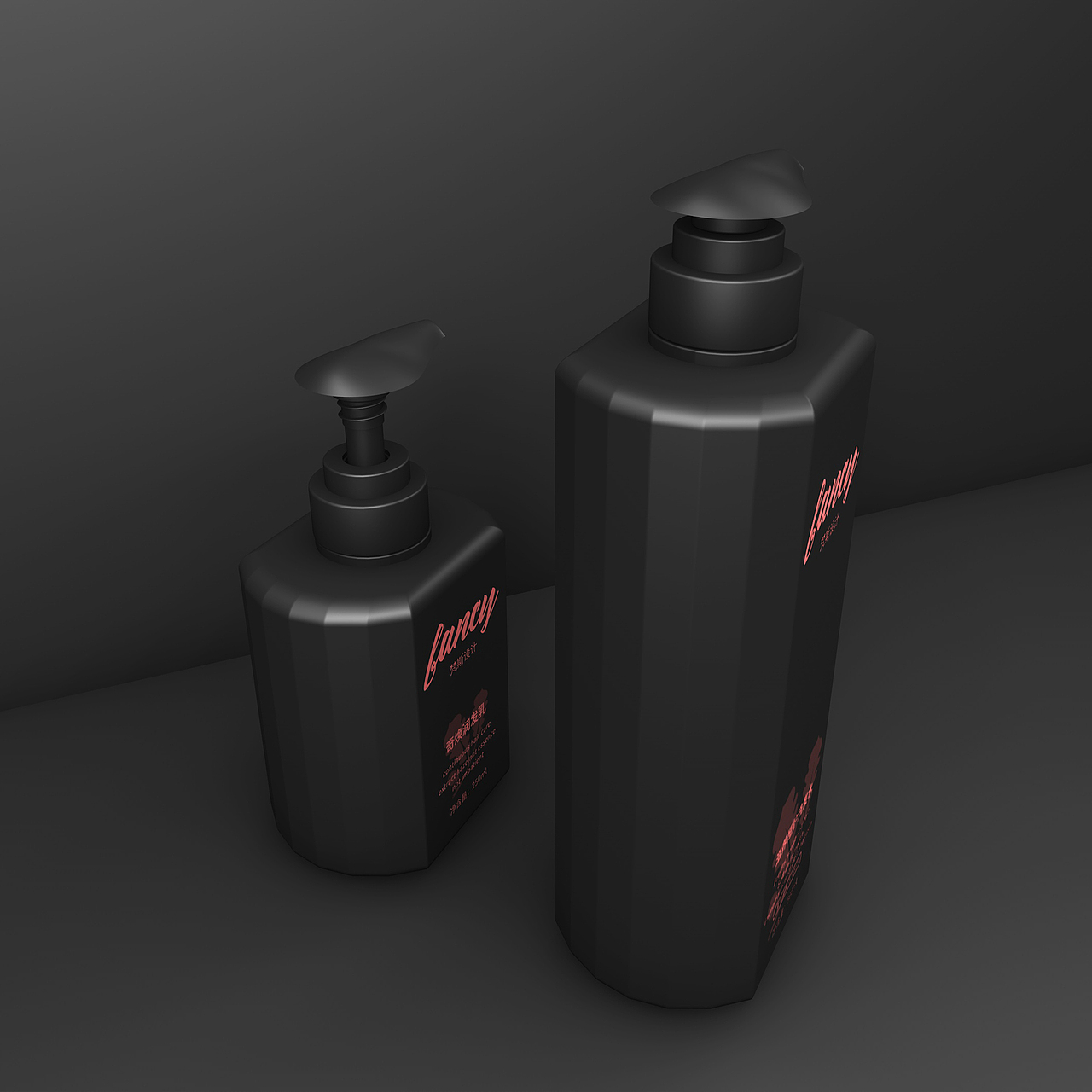 petg pe塑料瓶 洗发水包装 标签设计