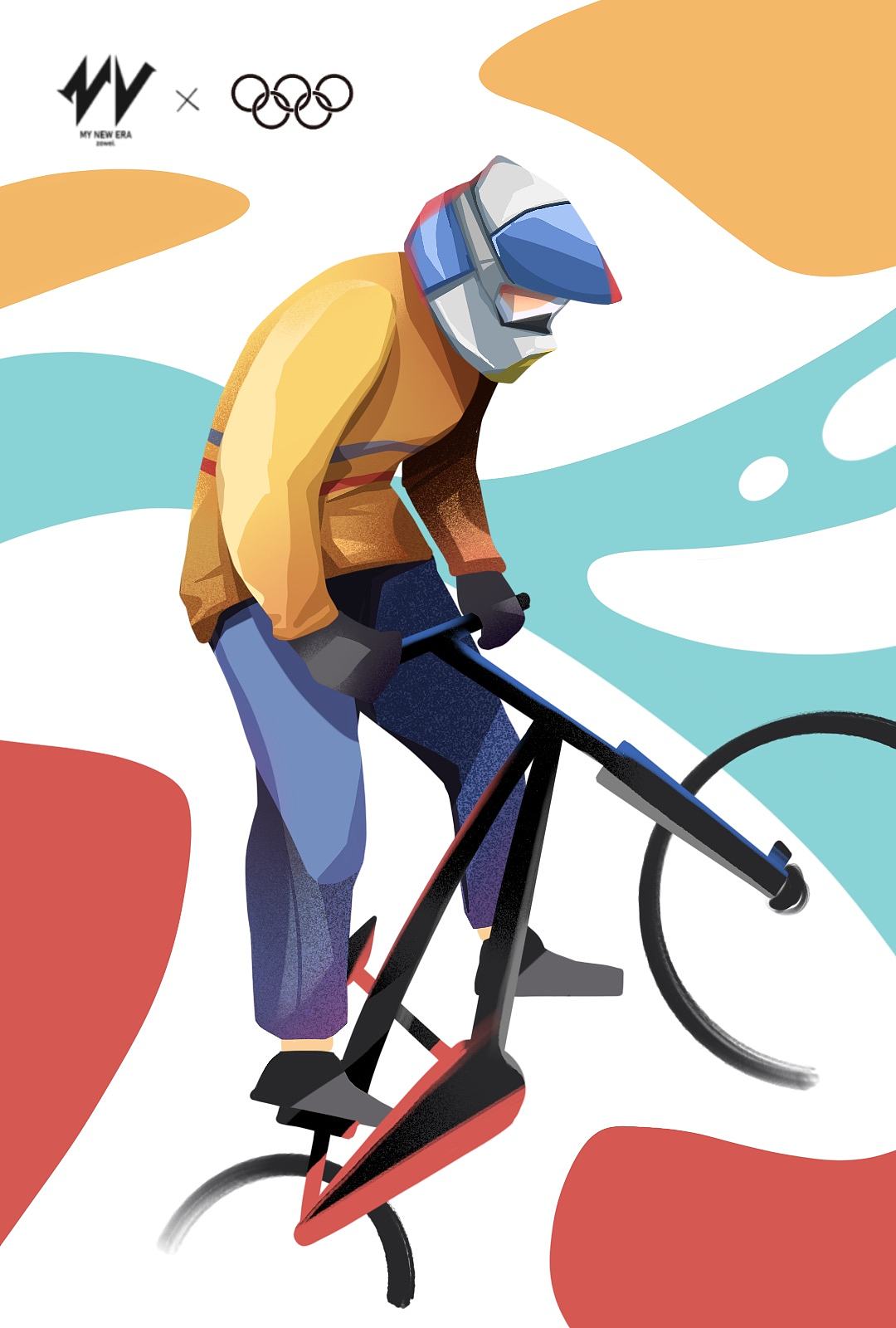 DinLad插画21天打卡-数字插画-Olympics（图ZMjE4NjYxODYw） - 创作习作 - 站酷设计师Zowei原创素材 - 站酷ZCOOL