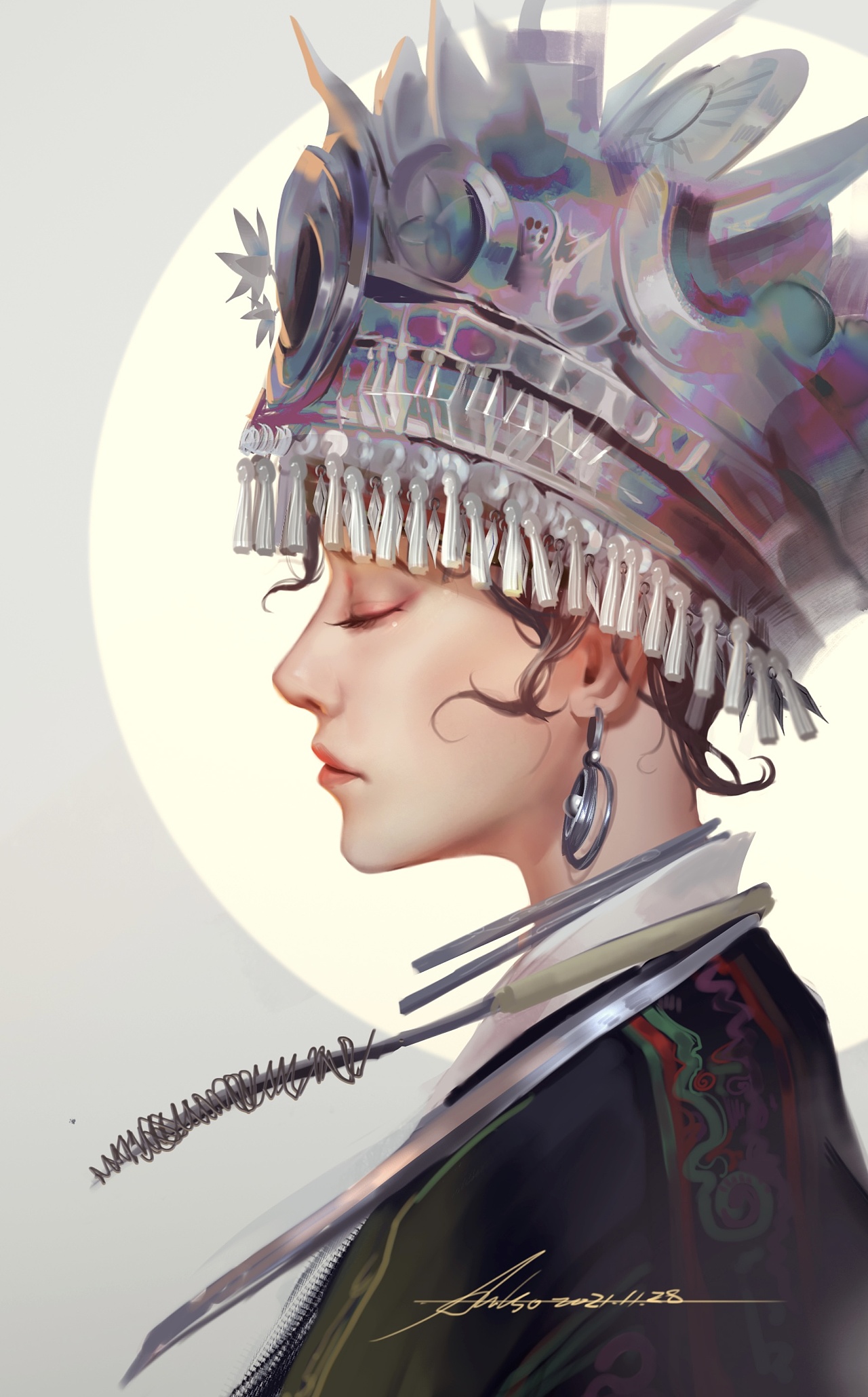 苗家姑娘速涂|插画|创作习作|亦齐 - 原创作品 - 站酷 (zcool)