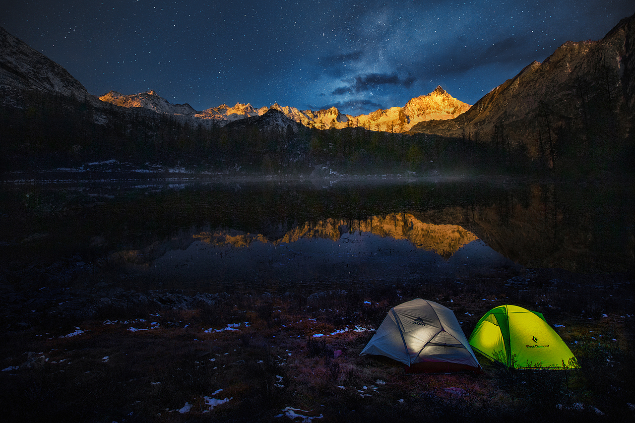 党岭月照金山（图ZMTg1MzE0NTA4） - 风光摄影 - 站酷设计师_selions原创素材 - 站酷ZCOOL