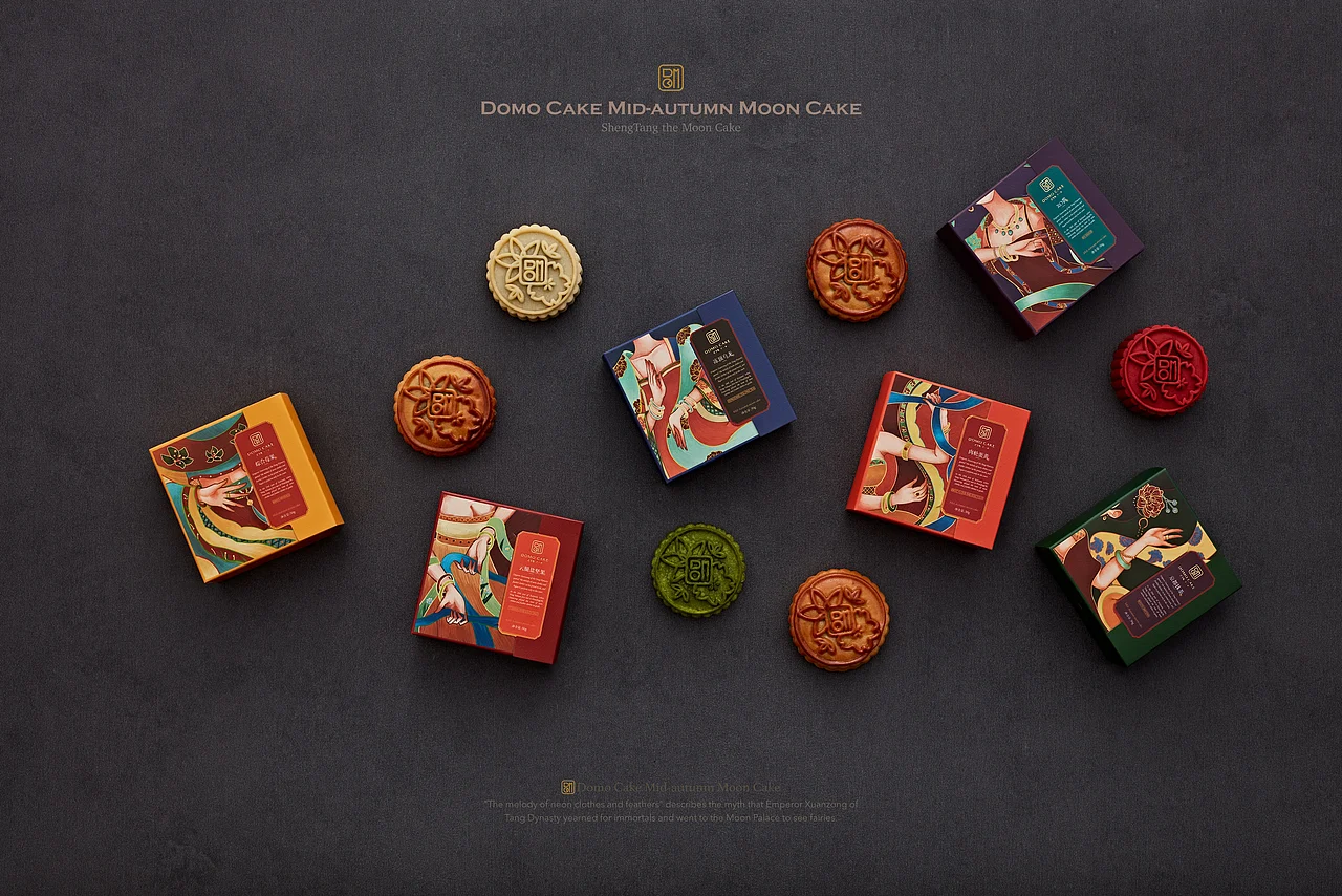 【DOMOCAKE盛唐赏月礼】月饼包装