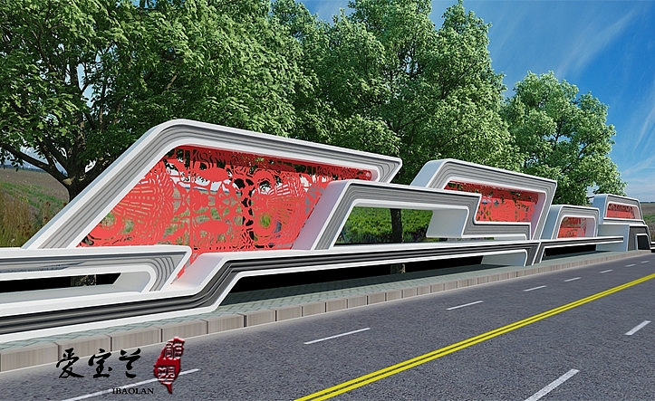 廊坊机场大道剪纸浮雕艺术赏析（图ZMTU4ODIzMTQw） - 雕塑 - 站酷设计师雕塑_浮雕设计师原创素材 - 站酷ZCOOL